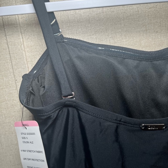 DKNY Women's One Piece Slimming Black Swimsuit Size S - Picture 5 of 8